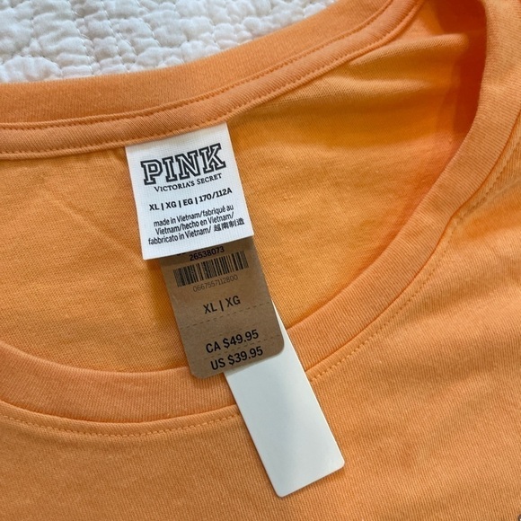 Pink Victoria’s Secret biker shorts and bling t-shirt - Picture 4 of 6